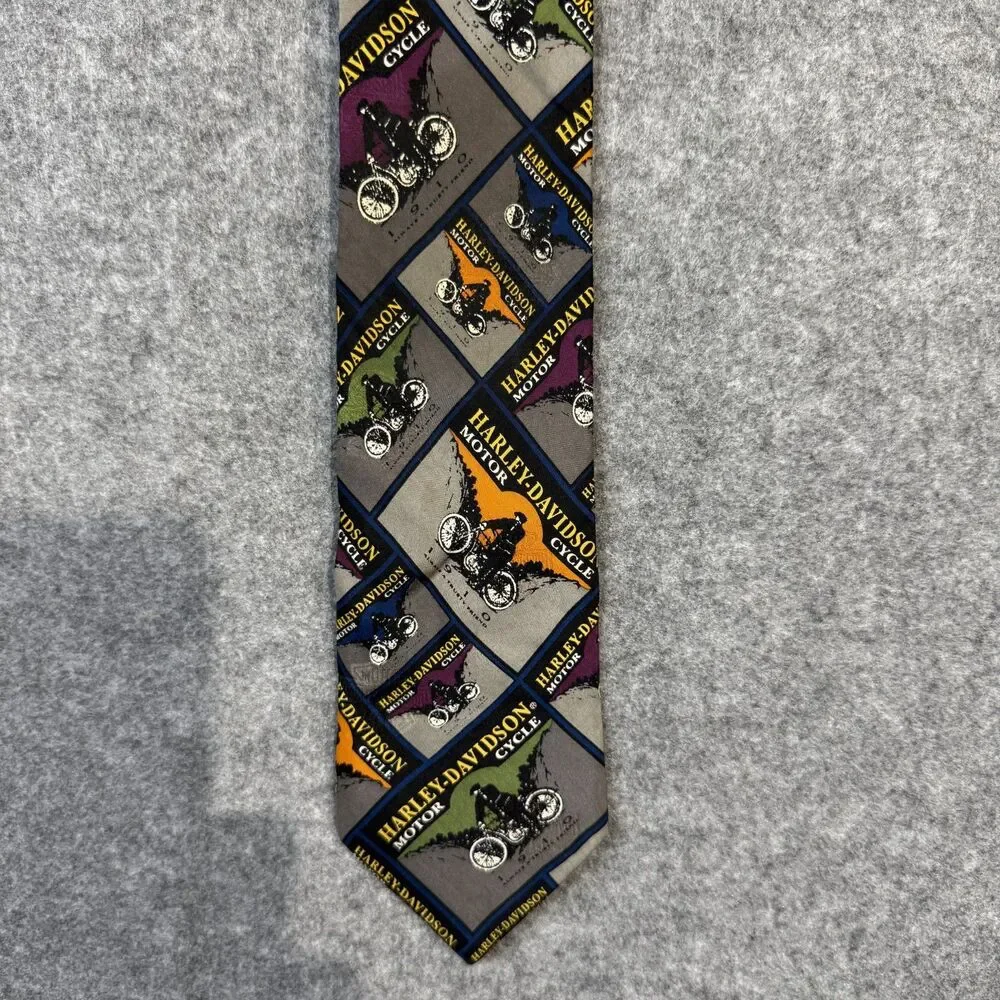 Vintage Harley Davidson Motor Cycle Tie by Ralph Marlin & Co.‎ 1994